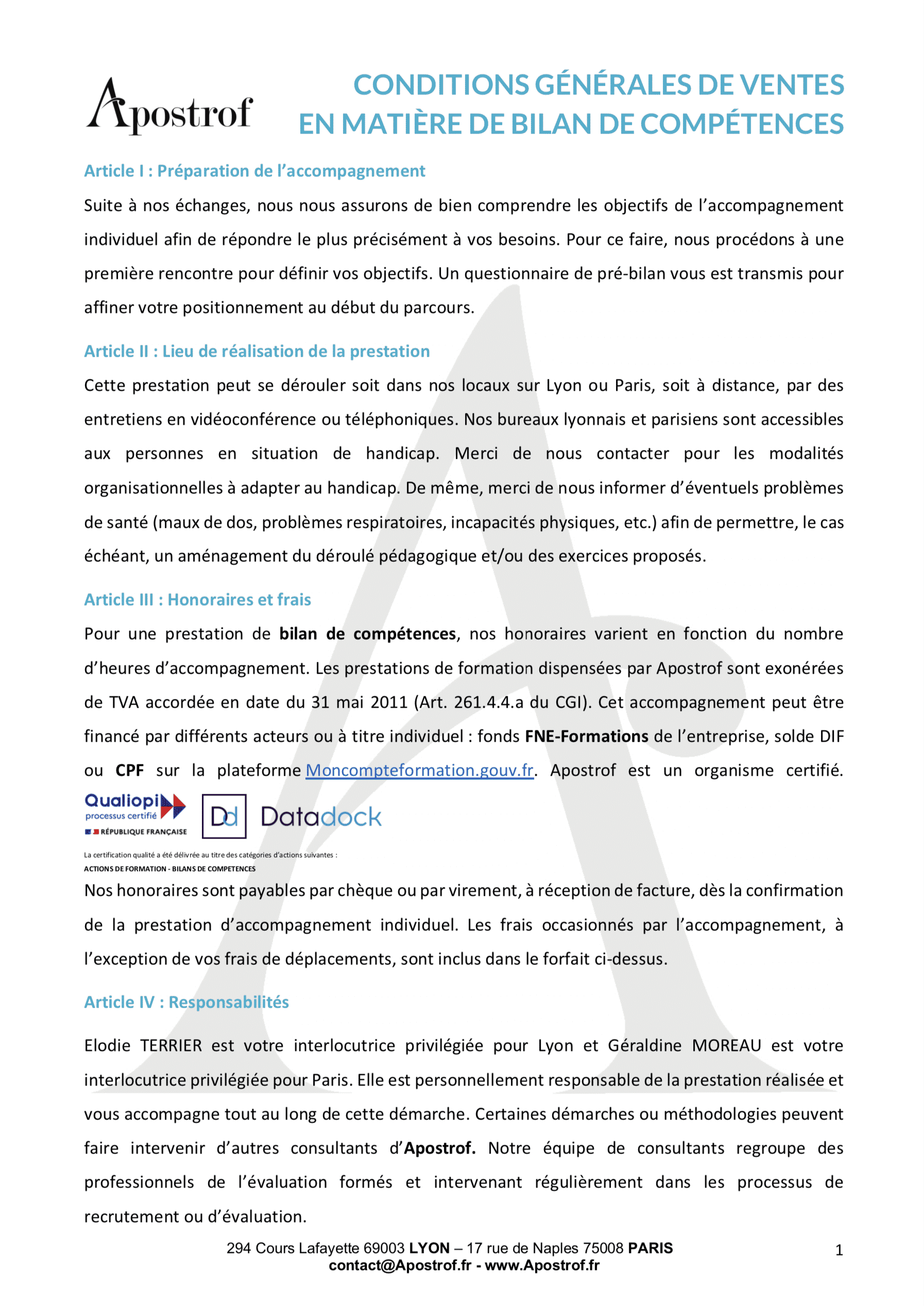 Conditions Générales de Ventes BC P1