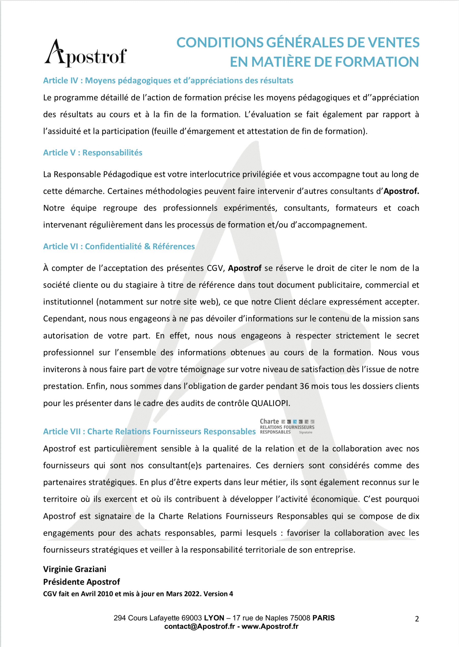 Conditions Générales de Ventes BC P1